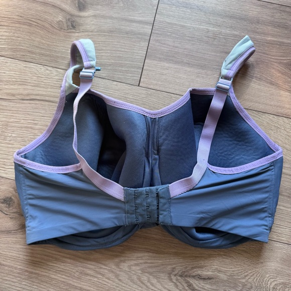 Panache Gray High Impact Active Sports Bra 36GG - Picture 3 of 6
